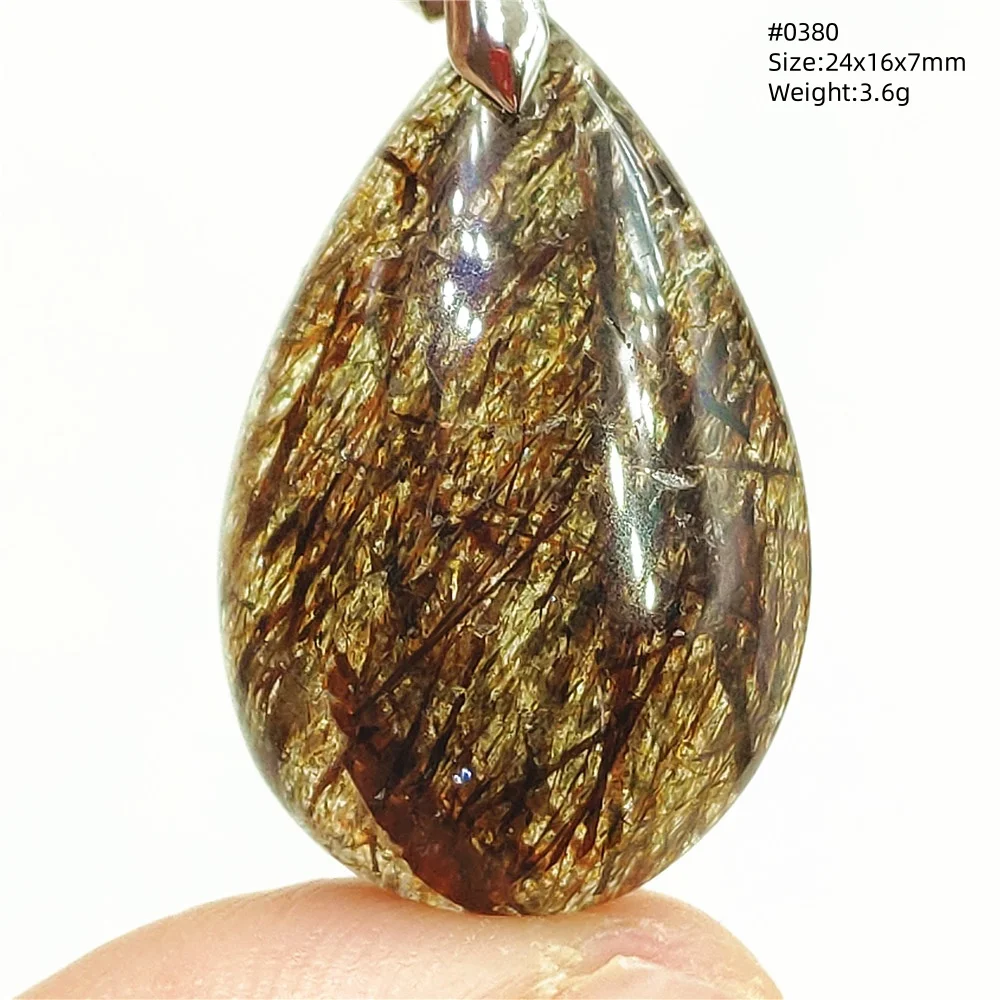 

Natural Copper Gold Super 7 Seven Rutilated Quartz Pendant Rutilted Necklace Fashion Rare Women Men Jewelry AAAAAA