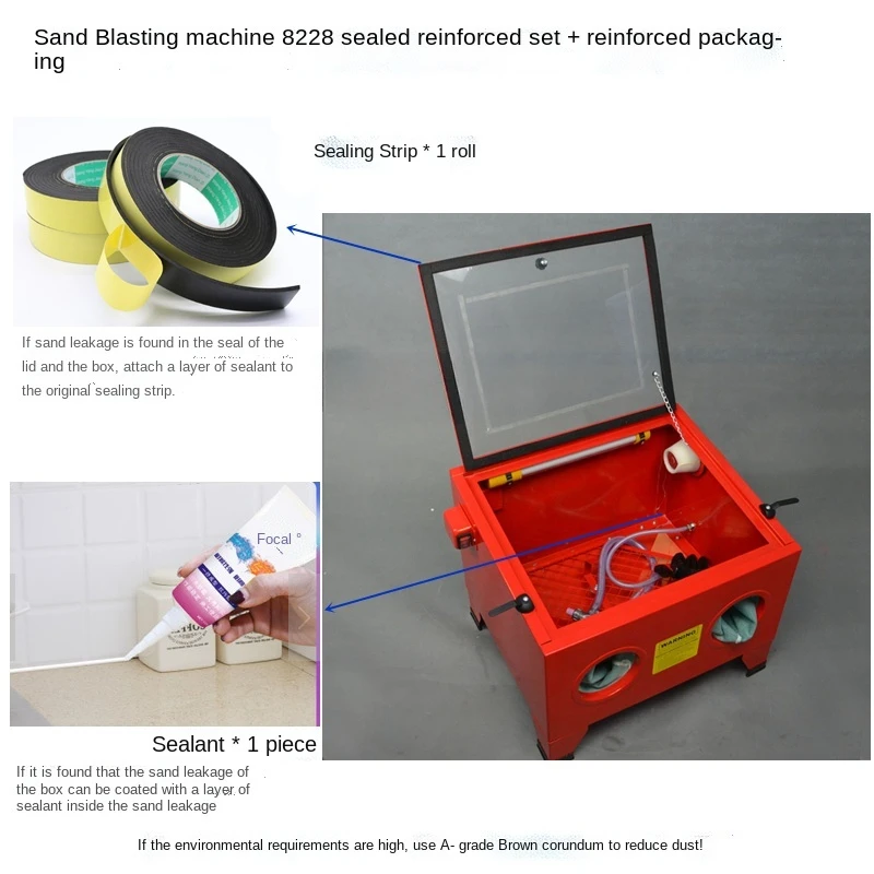 90 liter sandblasting machine portable small high-pressure desktop small rust removal and renovation hardware machinery