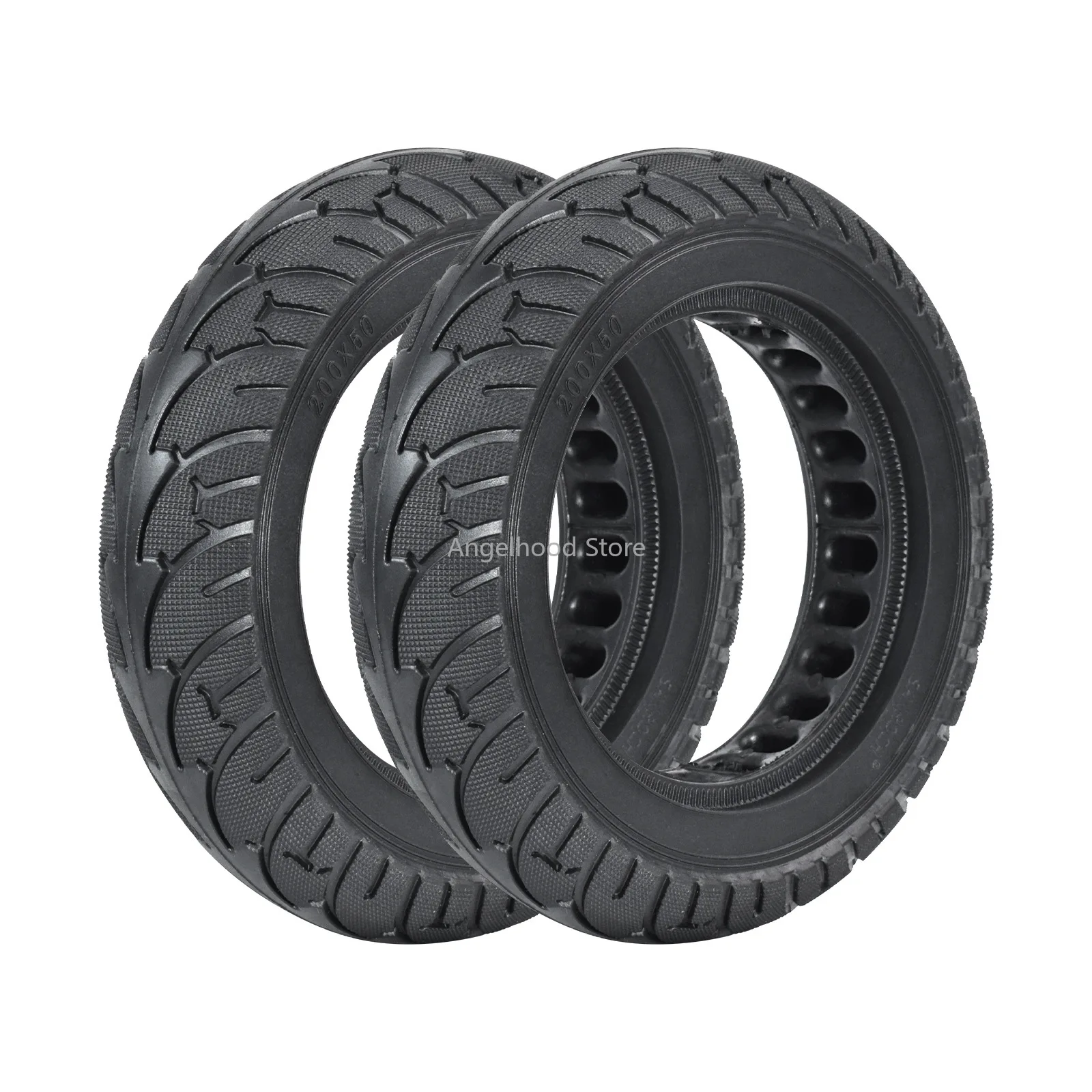 200x50 Off-Road Solid Tires Wear Puncture-proof Tubeless Tyre for Electric Scooter Tire Replacement Parts