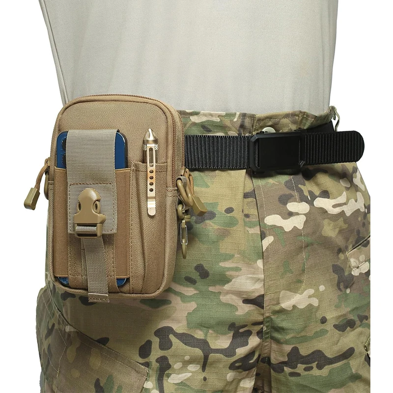 Tactical Molle Telefoon Etui Edc Utility Belt Tas Heuptas Met Schouderriem