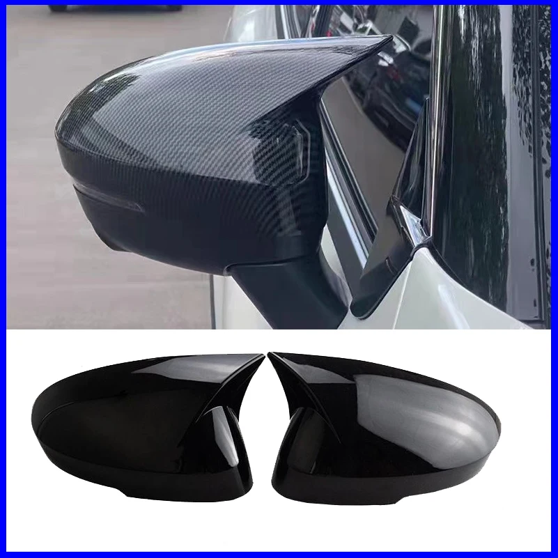 

For Nissan JUKE 2019-2024 Door Side Wing Rearview Mirror Cover Trim Sticker With Horn Decoration Car Styling Auto Accessories