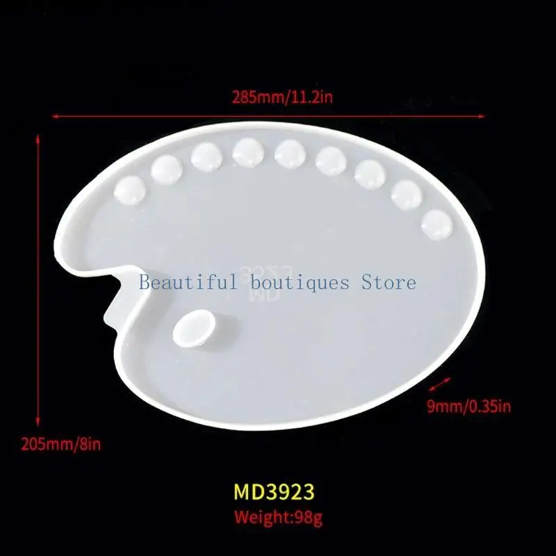 U4LF Artist Paint Paint Silicone Mold Agate Resin