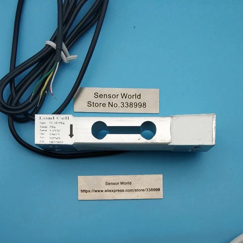 YL‑1B Parallel Beam Load Cell Aluminum Alloy Double Hole Weighing Sensor 10‑100kg