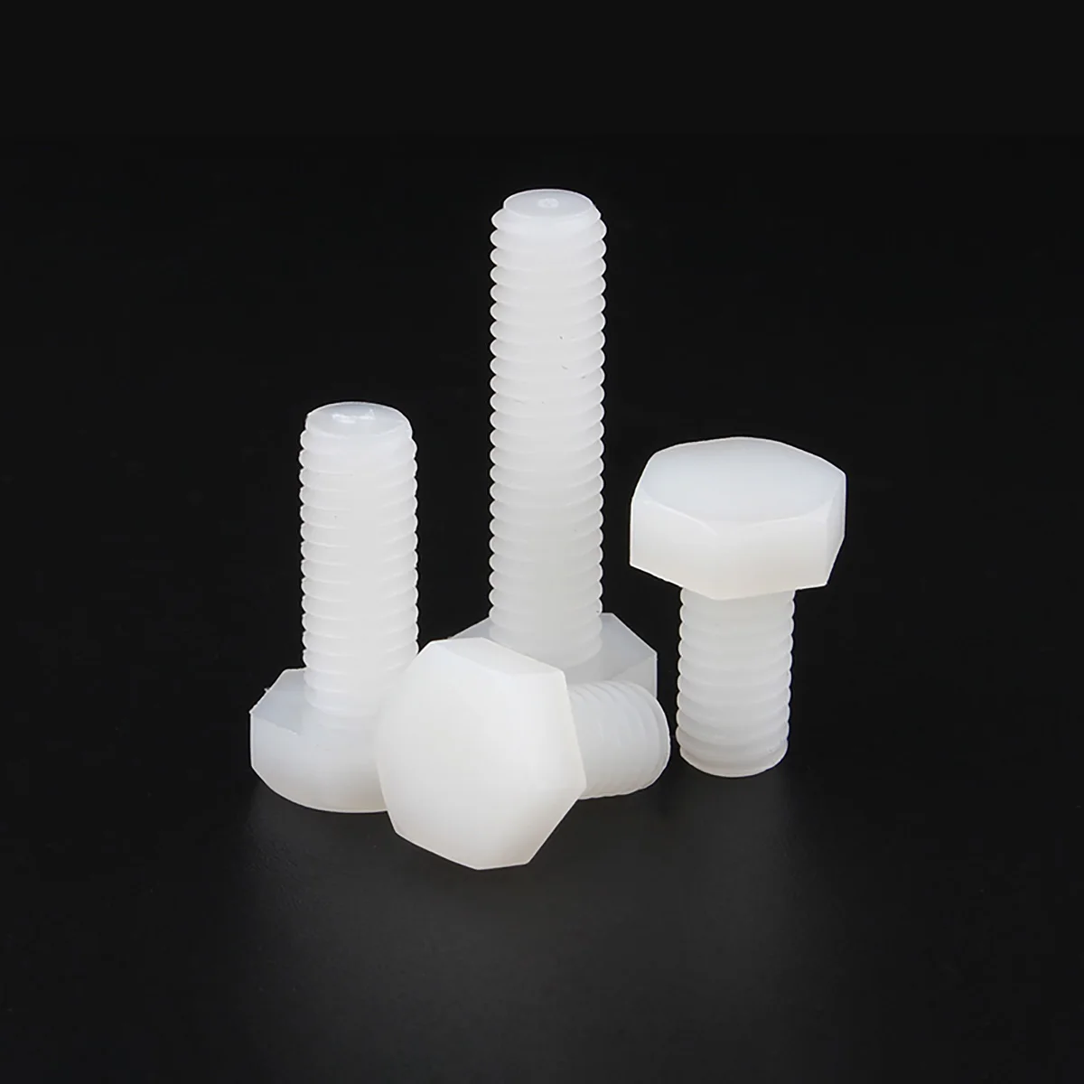Perno hexagonal exterior de nailon, tornillo hexagonal de plástico aislado, M3-M12