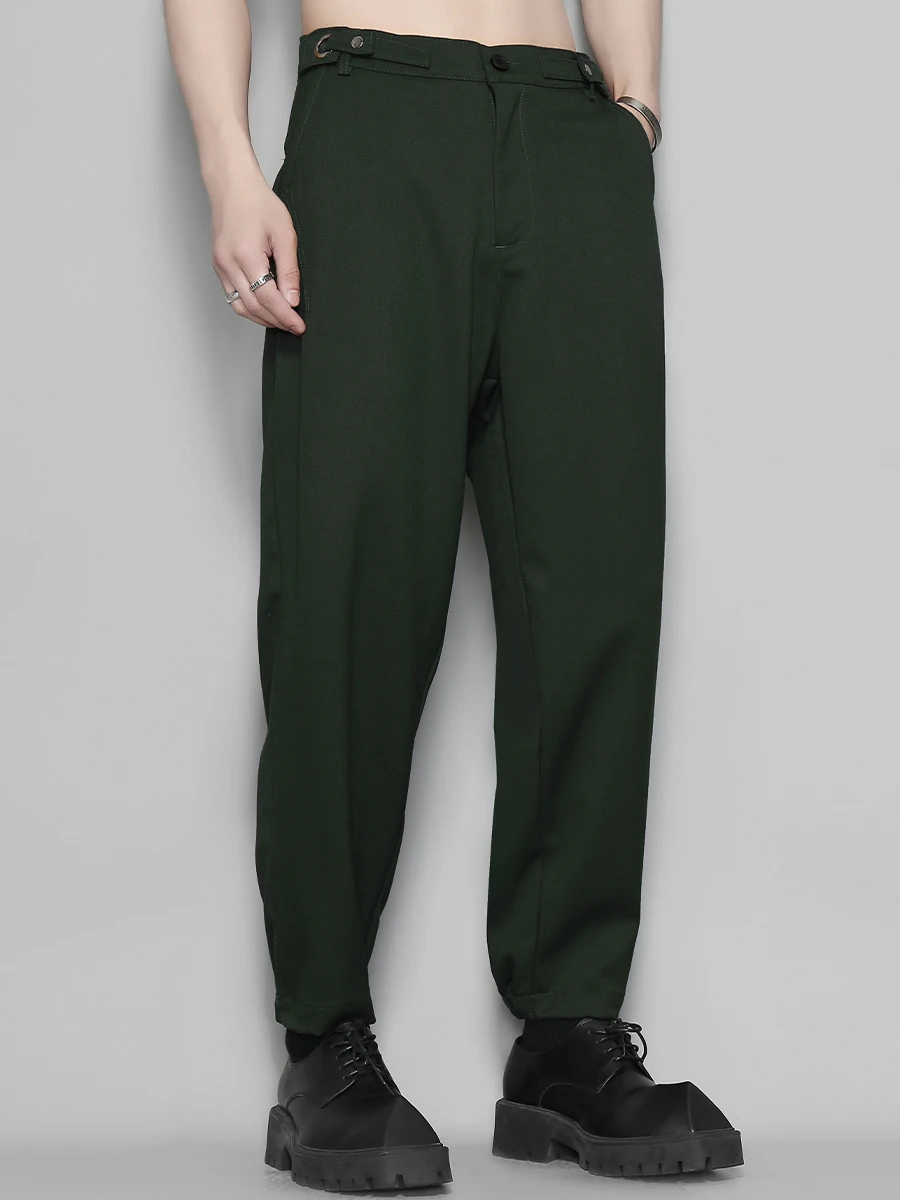 Men's Minimalist British Casual nine-point Trousers Small Foot Trousers men's Autumn Trend Pants