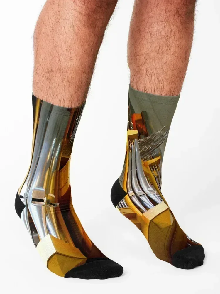 tuyaux du grand orgue Socks valentine gift ideas New year's Stockings man Novelties Man Socks Women's