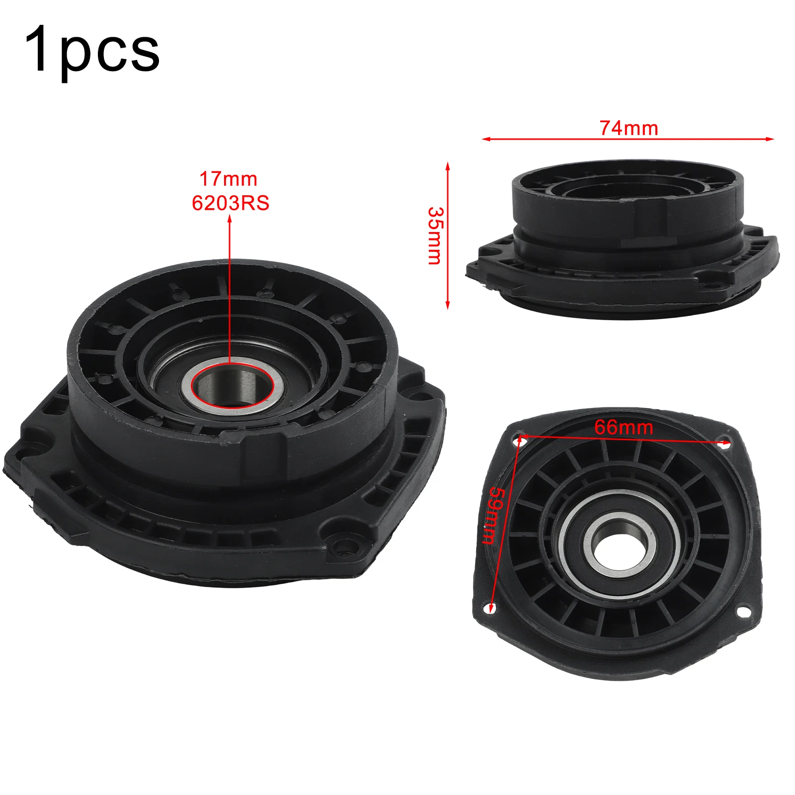 

Запасная часть для пневматического инструмента: черный кожух подшипника (как на фото), прямая замена, простая установка, точное соответствие.