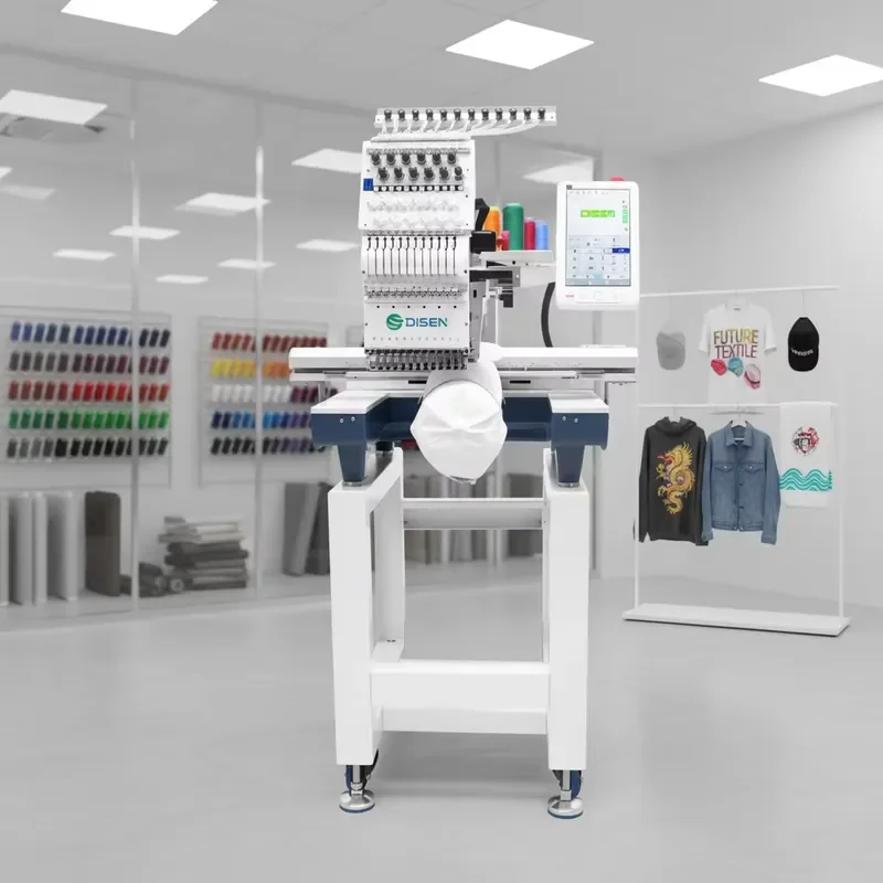 Single Head Cap Embroidery Machine Computerized Home Use 12/15 Needles Automatic Portable Professional Factory