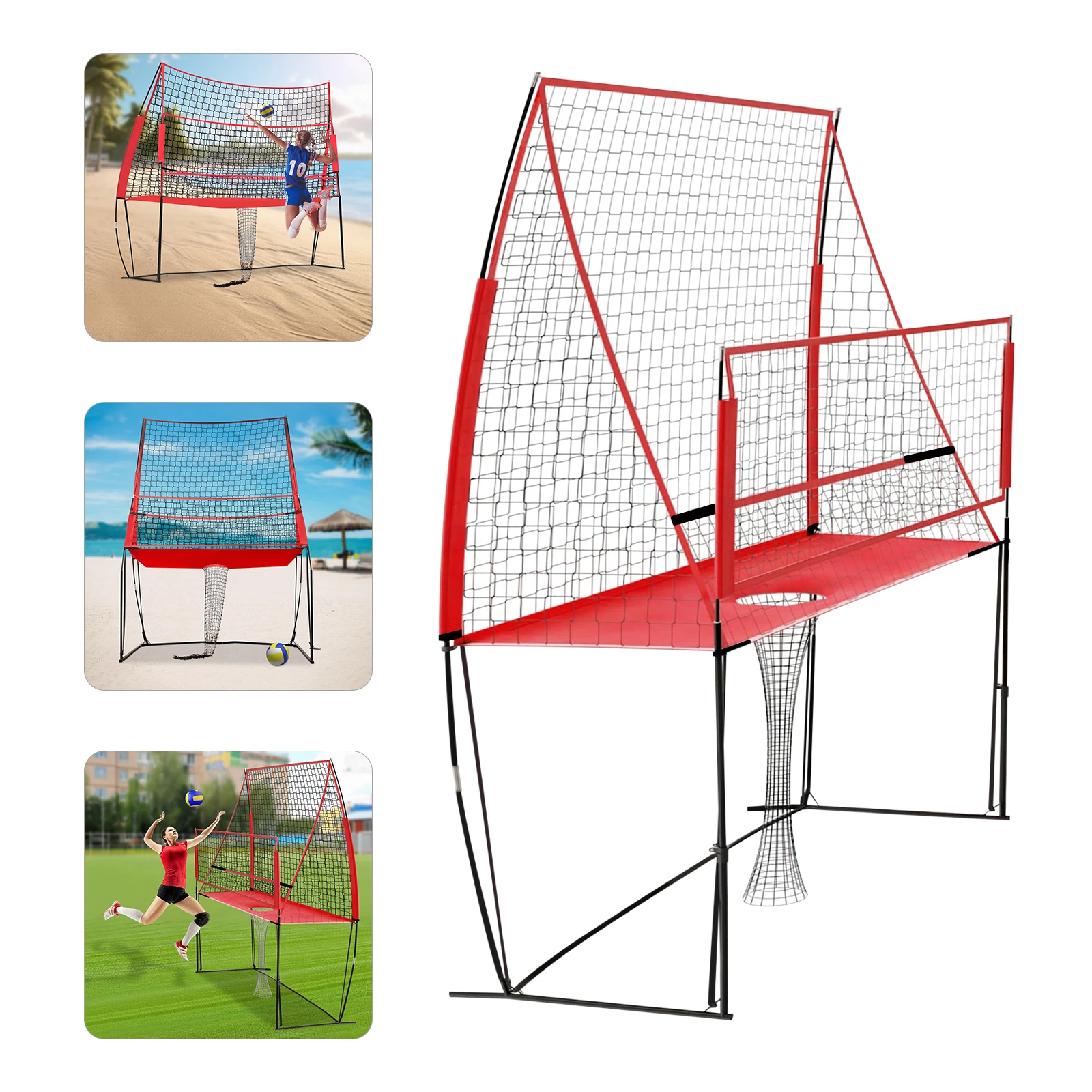 

Регулируемая тренировочная сетка для волейбола, нейлоновая сетка для тренировок по теннису/бадминтону/волейболу