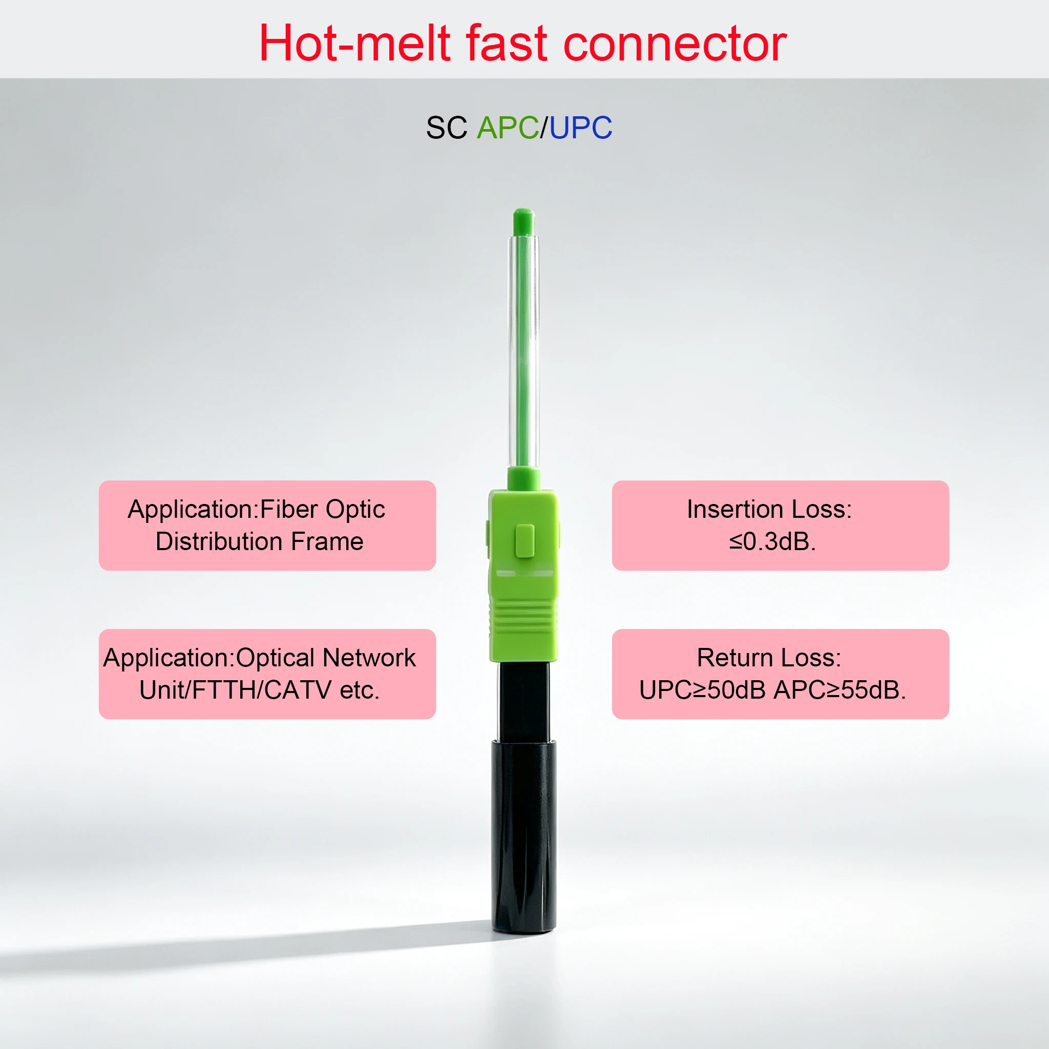sc-apc-upc-fiber-hot-melt-quick-connector-optical-fiber-fusion-ftth-fast-adapter-sc-upc-soc-splice-on-connector-hot-connection