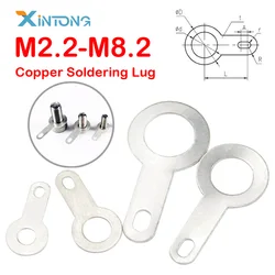 100PCS M2.2 M2.7 M3.2 M4.2 M5.2 M6.2 M8.2 Solder Tag Lug Ring Earth Connector Welding Washer Copper Soldering Lug