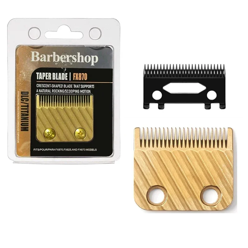 Professional Replacement Titanium Blades compatible with BaBylissPRO Barberology Clippers FX870,FXF880,FX810,FX825,FX673N