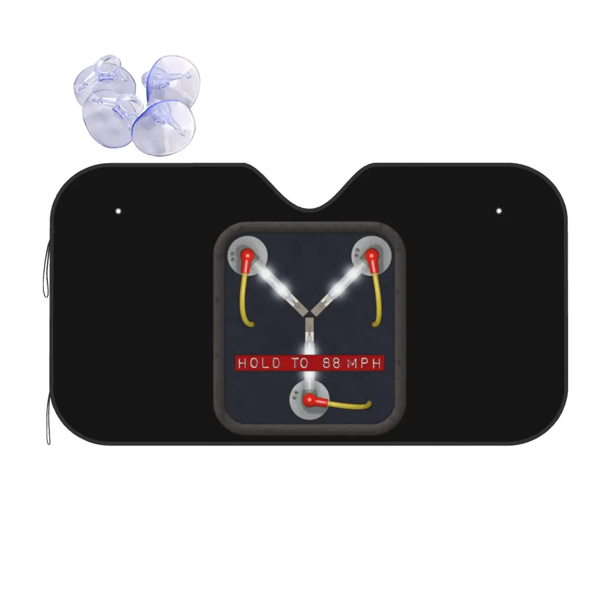 Flux Capacitor Back To The Future Funny Sunshade Windscreen 70x130cm Aluminium Foil Car Window Windscreen Cover Blinds