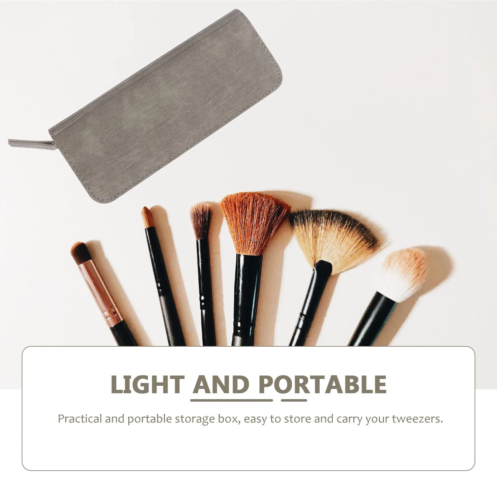 Sac de rangement pour outils de maquillage, étui Compact pour pincettes à cils, conteneur d'extension de cils anti-poussière, petite boîte à pincettes, maquillage Portable