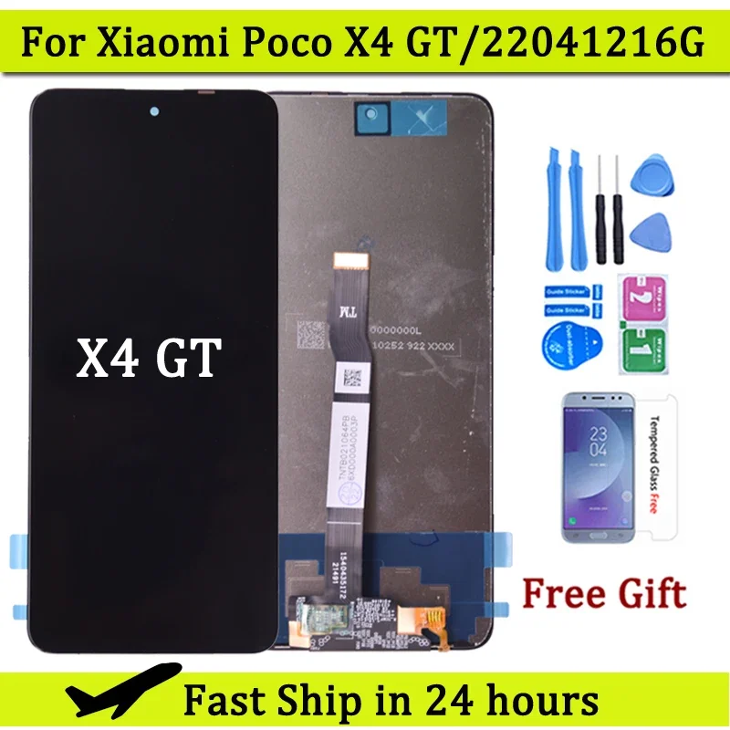 6.6'' For Xiaomi POCO X4 GT LCD Display Touch Screen Digitizer LCD Replacement Parts For POCO X4 GT 22041216G Display