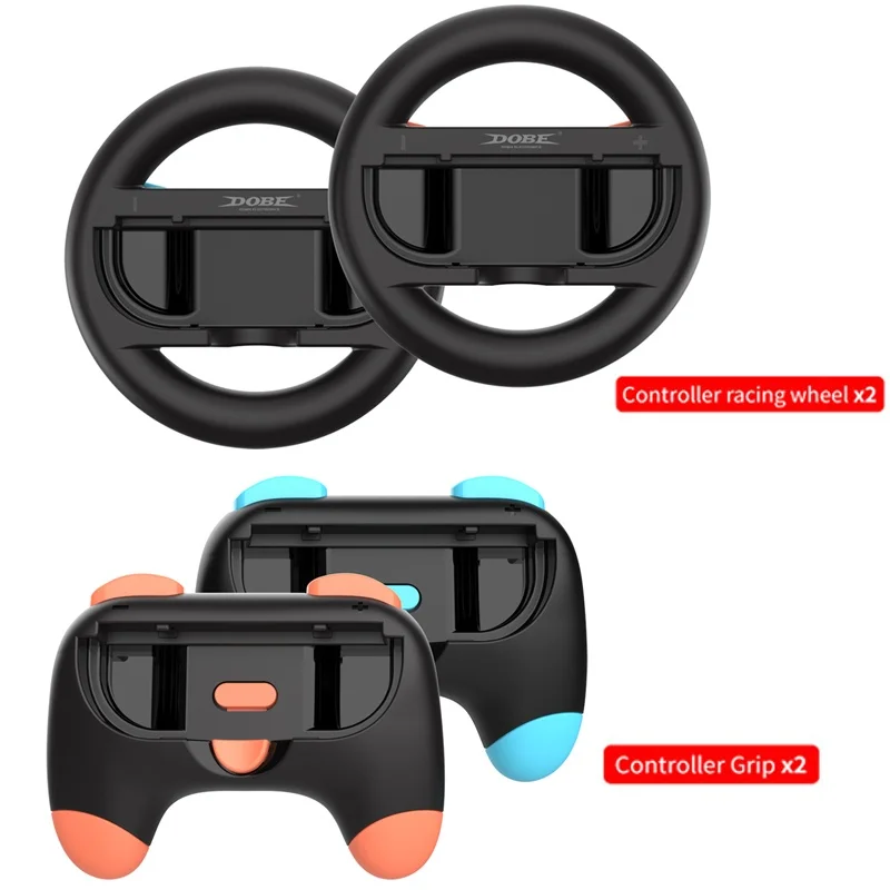 Volante de corrida e apertos de mão para switch 2,4 em 1 gamepad alça para switch 2 controlador suporte suporte