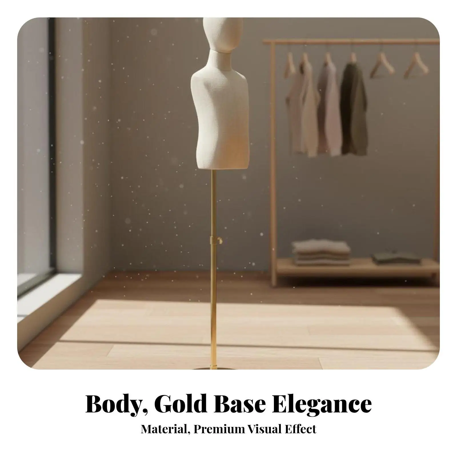 Adjustable Children Mannequin for Display Linen Textile Torso Wooden Arms for Kid Fashion Store Showcase
