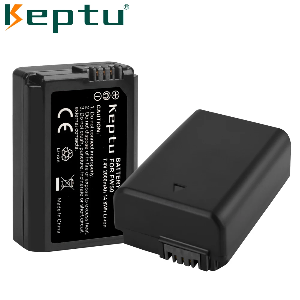 NP-FW50 NP FW50 fw50 Battery 2000mAh For Sony Alpha a6500 a6300 a6000 a5000 a3000 NEX-3 A7 A7M2 A7R 7SM2 7M2 A33 A35 A37 A55