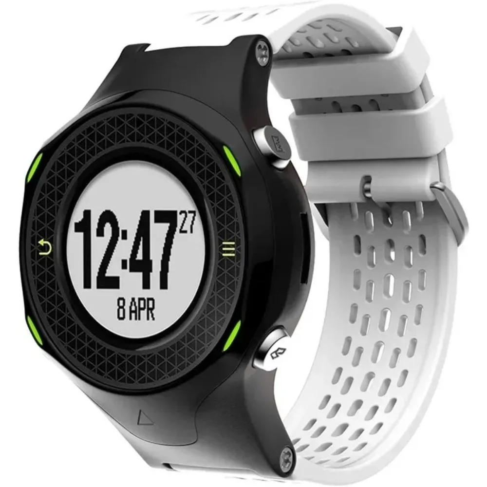 New Soft Silicone Replacement Watch Band Wrist Strap Breathable Sport Vivoactive Silicone Strap 24mm for Garmin- Approach S4/S2