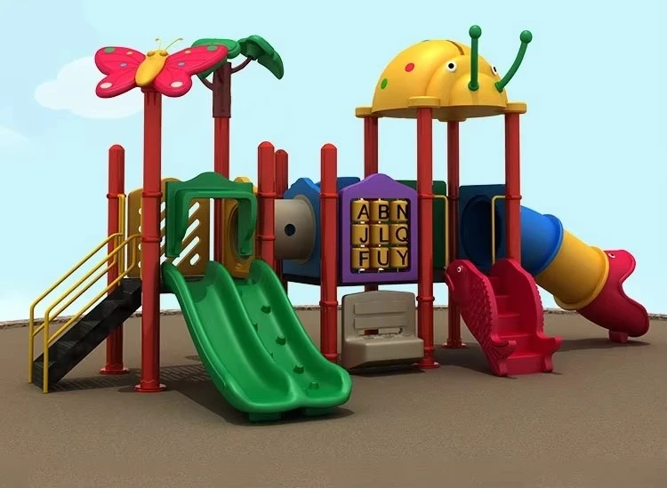 Children's Outdoor Slide Animal World Series Combination Outdoor Playground for Home & Shopping Mall Use