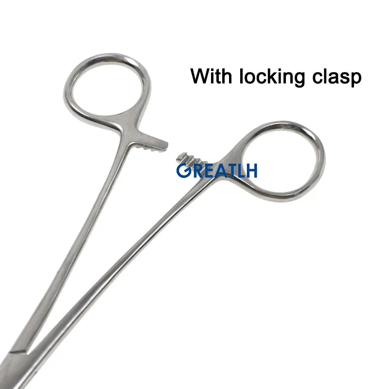 GREATLH Orthopedics Instruments Hemostatic Tongs High Quality Stainless Steel Sponge Pliers Veterinary Instruments  Orthopedics