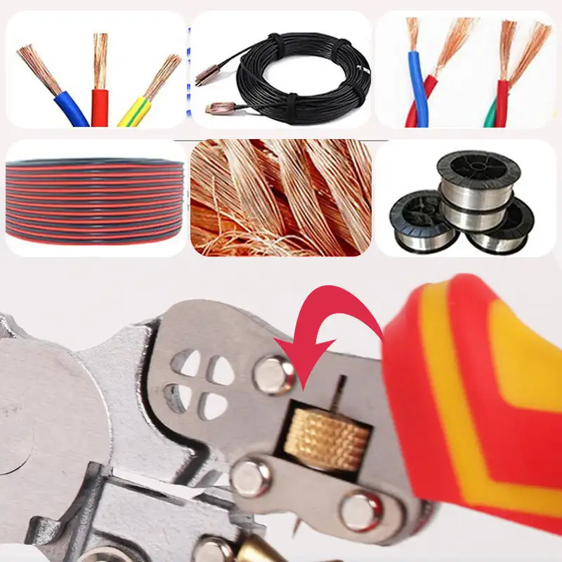 

Versatile Wire Stripping Pliers with Electricity Measurement Electrician Plier 8-in-1 Multifunctional Wire Stripping Plier