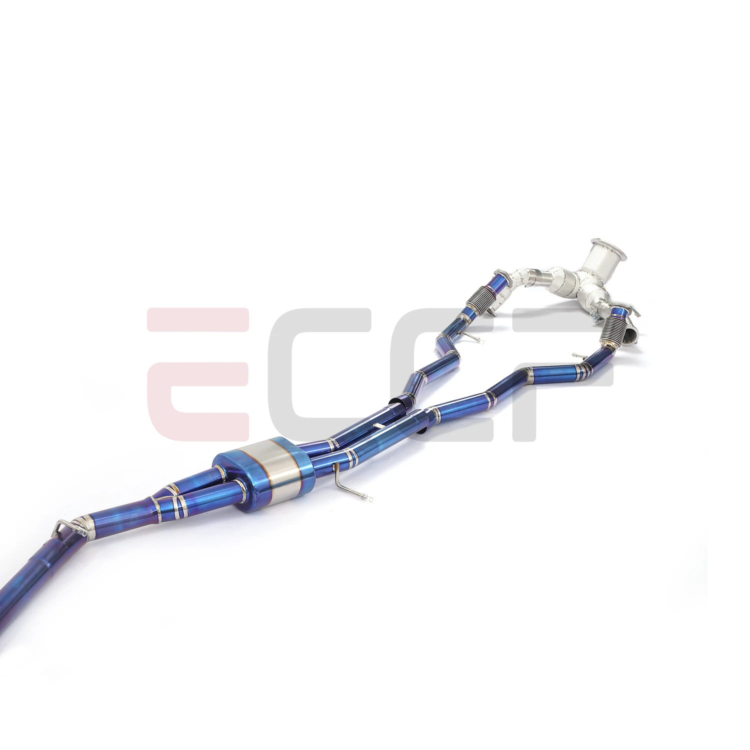 

For Audi A6 A7 C8 3.0T With Front pipe Titanium Complete exhaust system Plug and Play Performance Upgrade Easy Installation
