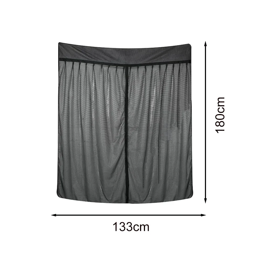 Campervan Mesh Door Sunshade for Ventilation and Barrier with 420D Oxford Fabric Reinforcement and Compact Carry Bag