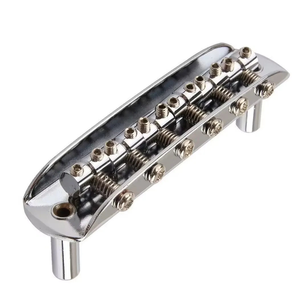 Classic Chrome Vintage Mustang Bridge W/Large Saddles Guitar Parts Accessories