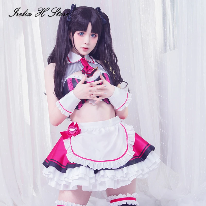 

Irelia H Store FGO Tosaka Rin Cosplay Costume Tosaka Rin Maid dress Halloween Costume Valentine's Day Dress For Women