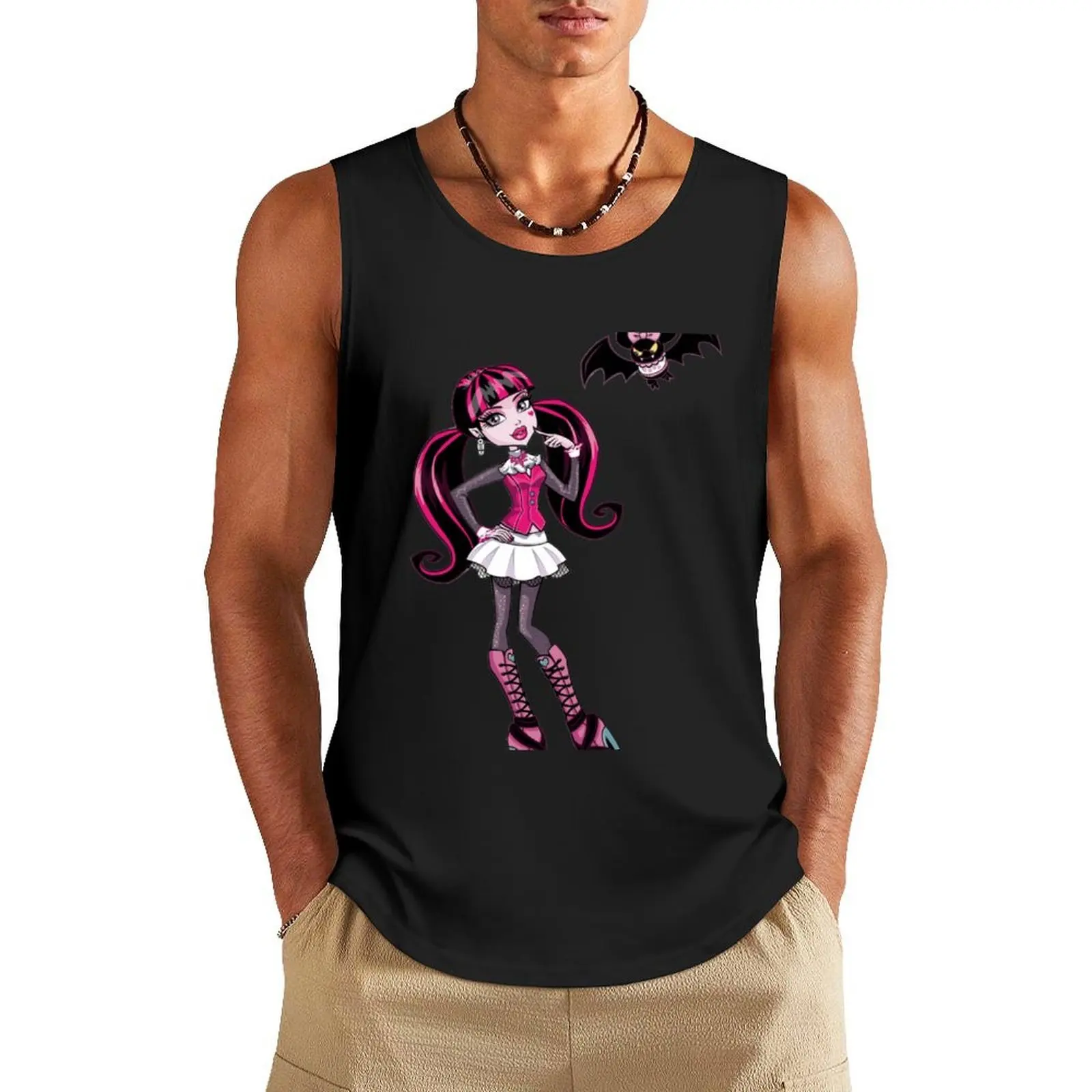 

Draculaura Tank Top gym clothes men male top bodybuilding t-shirt Clothing