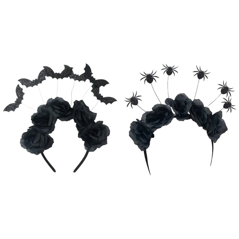 Sparkling Bat Hairband Headwear For Fasching Halloween Cosplay Horror Headwear Costume For Men And Women