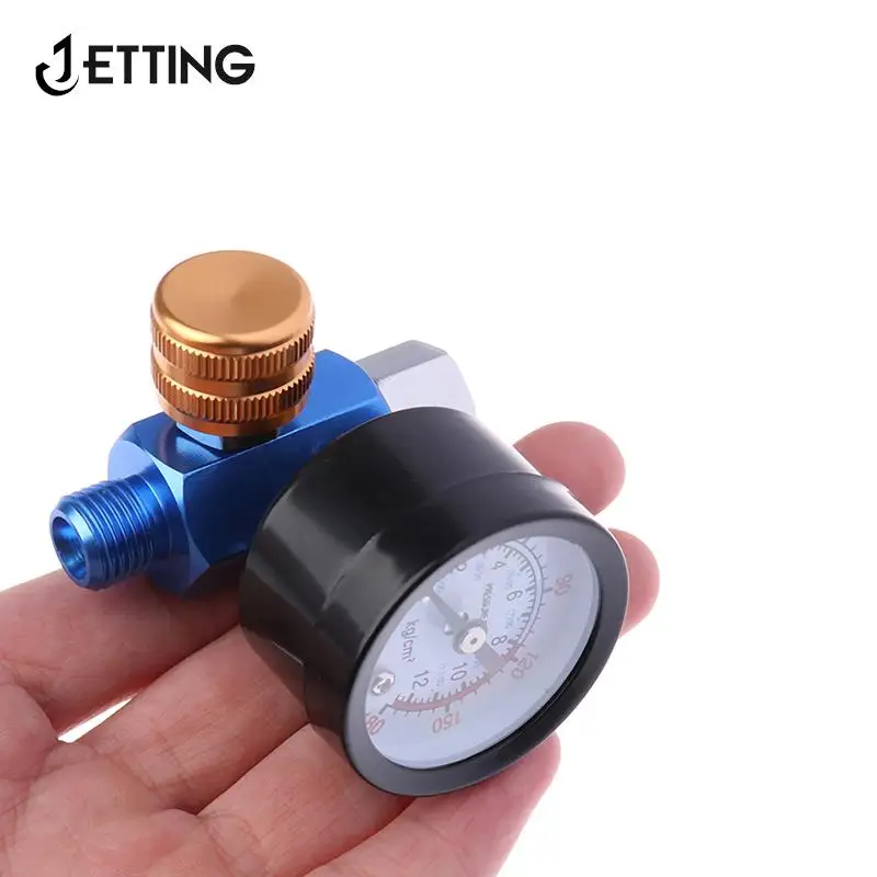 Air Pressure Gauge Regulator For Spray Gun 1/4NPT HVLP Spary Gun Regulator New