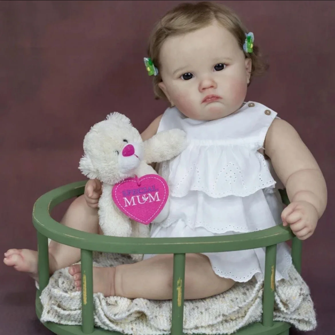 

Lifelike 60CM Reborn Doll: Charlotte Princess with Hand-Painted Realistic Veins - An Ideal Birthday Gift for Children
