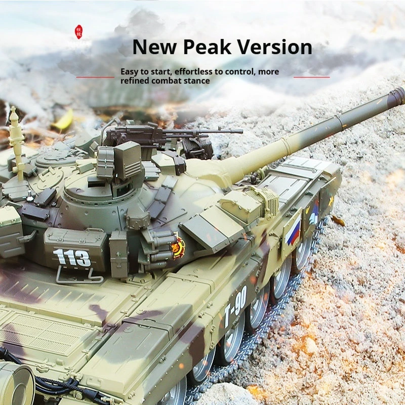 Henglong Remote Control Tank Metal Track Electric Offroad Battle Vehicle Russian Main Battle Tank Model For Collection New Model