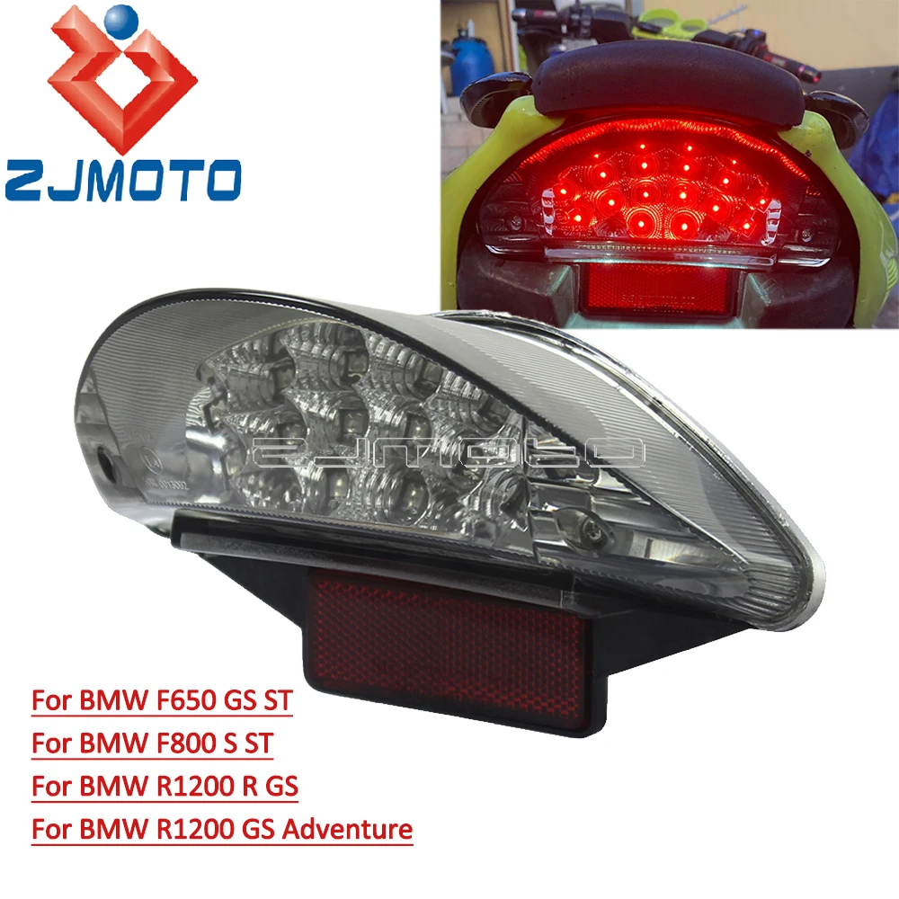 Motorcycle Tail Light LED Brake Warning Lamp For BMW R1200R R1200GS Adventure F650 GS ST F800 S ST E4 E-Mark Rear Stop Taillight