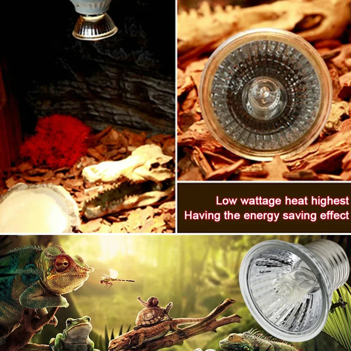 UVA + UVB нагревательный светильник для рептилий, 120 В-220 В, принадлежности для ящериц, лампа для нагрева домашних животных, 25/50/75 Вт, черепаха, амфибия, греющая лампа, освещение