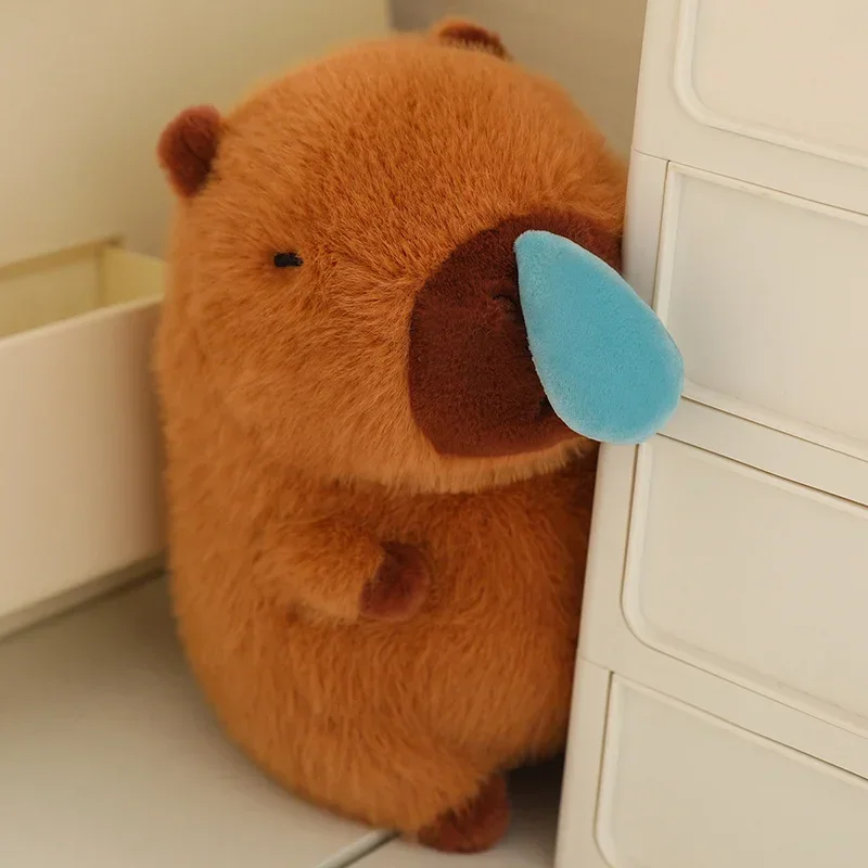 Kawaii كابيبارا أفخم محاكاة الحيوانات مع لمط مخاط الأنف لطيف كابيبارا رقيق لينة محشوة أفخم دمية طفل هدية