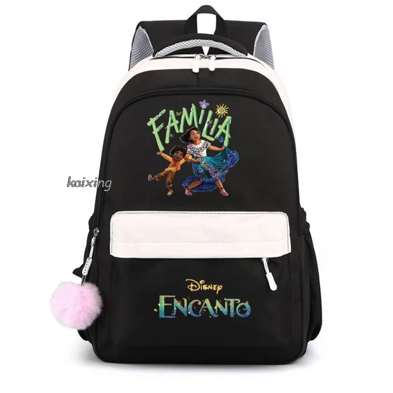 Hot New movie Encanto Mochila Quality Large Capacity Backpack Youth Fashion Trend 4 Color Shoulder Bag Students Knapsack