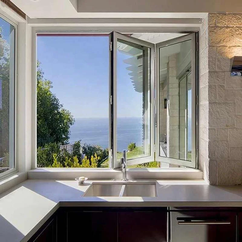 

* # Custom Aluminum Large Panoramic Windows Sleek Design Smooth Operation Waterproof Folding Windows *