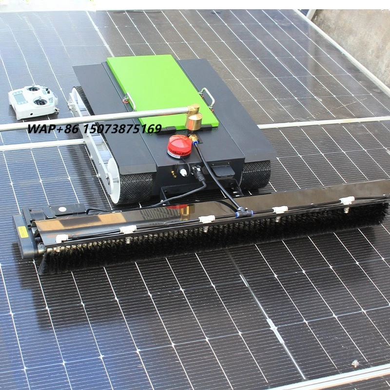 [CE Certified] Water Washing Solar Panel Cleaning Robot Brush Kit for Commercial O and M Projects