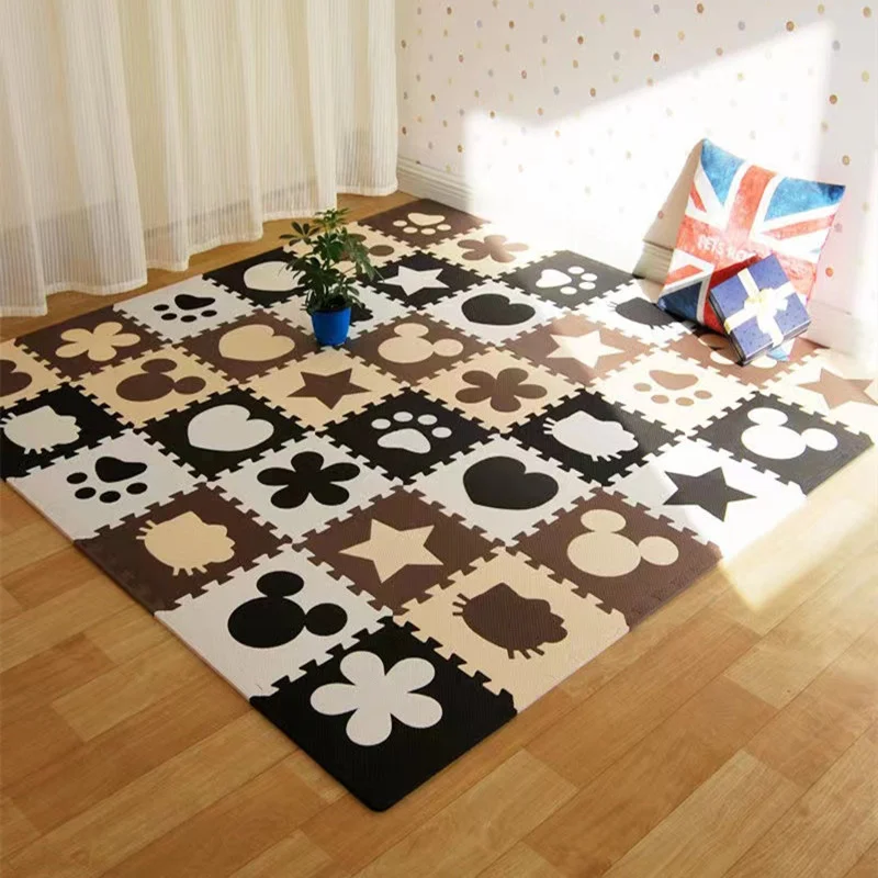 Puzzle Play Mats 16PCS Activities Mat for Baby Play Mat 30x30cm Thick1cm Game Mats Tatame Play Mat for Baby Playmat Playroom Mat