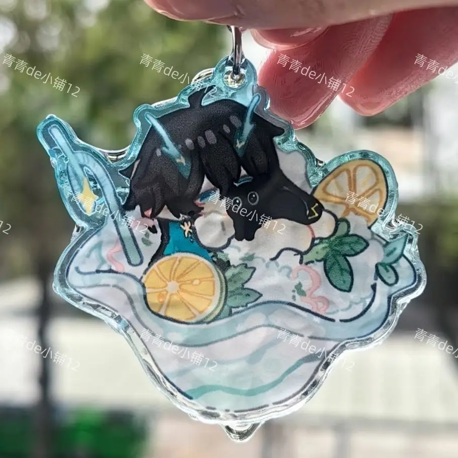 Dan Heng аниме брелок для женщин Honkai Star Rail акриловый брелок для ключей мужской брелок кулон орнамент аксессуары подарок другу