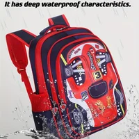 Waterproof Lightweight 3D Car Backpack Kindergarten Kid Preschool Backpack Young Children Boy Girl SchoolBag Primary Red Blue 6