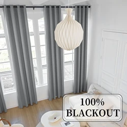 400cm Height Custom Made Extra Long 100% Blackout Faux Linen Curtain High Ceiling 350CM Length Windows 270CM Curtain Living Room