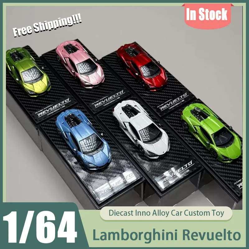 新入荷-gl-1-64-ランボルギーニ-レブエルト-ダイキャストモデル-精巧な現代イタリア製ハイパーカーレプリカ-プレミアムコレクタブルオーナメント