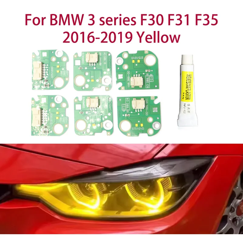 

1 pair Lemon Yellow DRL Chip Angel Eyes light modification Car headlights Ballast chip For BMW 3 series F30 F31 F35 2016-2019