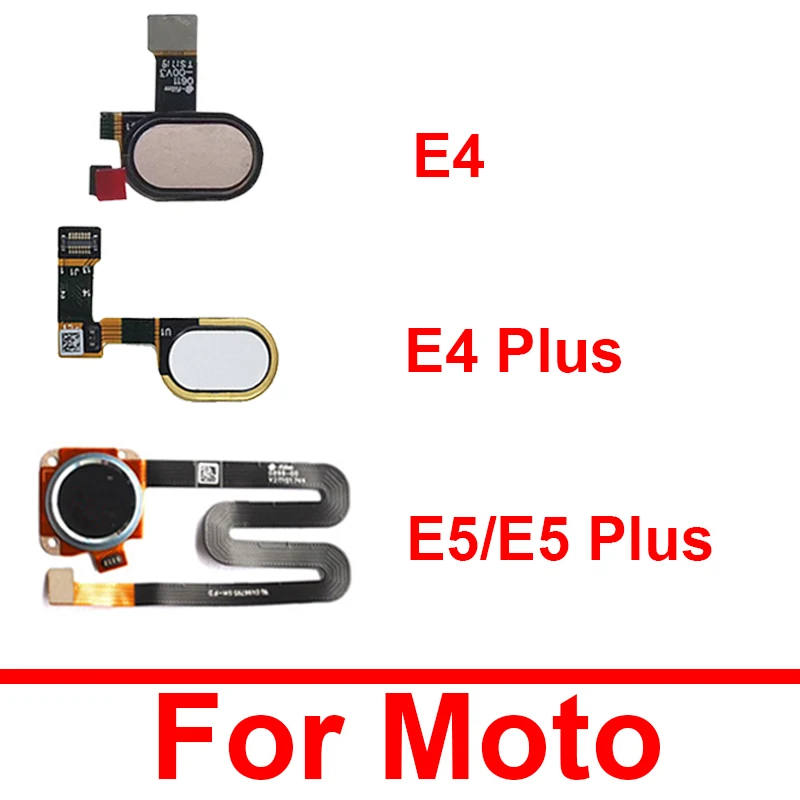 Home Button Fingerprint Sensor Flex Cable For Motorola Moto E5 E5 Plus E4 E4 Plus XT1770 XT1771 Menu Return Ribbon Repair Parts