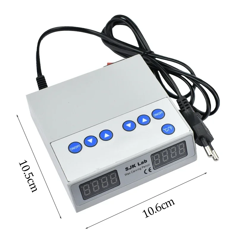 

Стоматологическая электрическая восковая машина с 6 насадками + набор ручек, вилка европейского стандарта, 220 В, нож для резьбы, лабораторное оборудование для стоматологического происхождения SJK