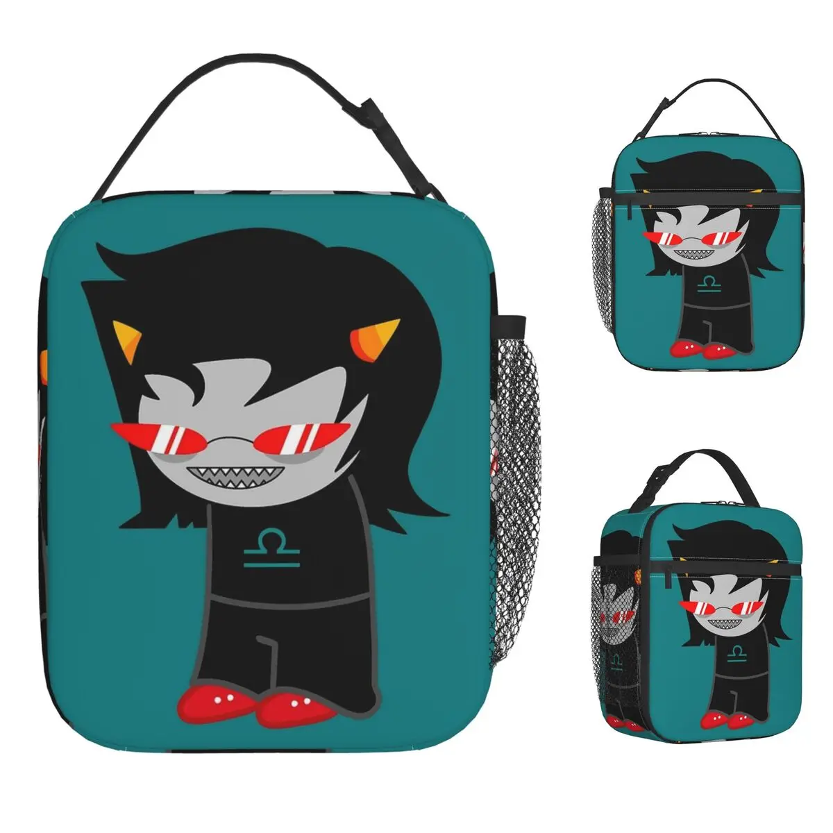 

Homestuck Terezi Сумка для обеда Модная коробка для завтрака для офиса унисекс Портативная сумка-холодильник на молнии Оксфордские термосумки-тоут с графическим рисунком